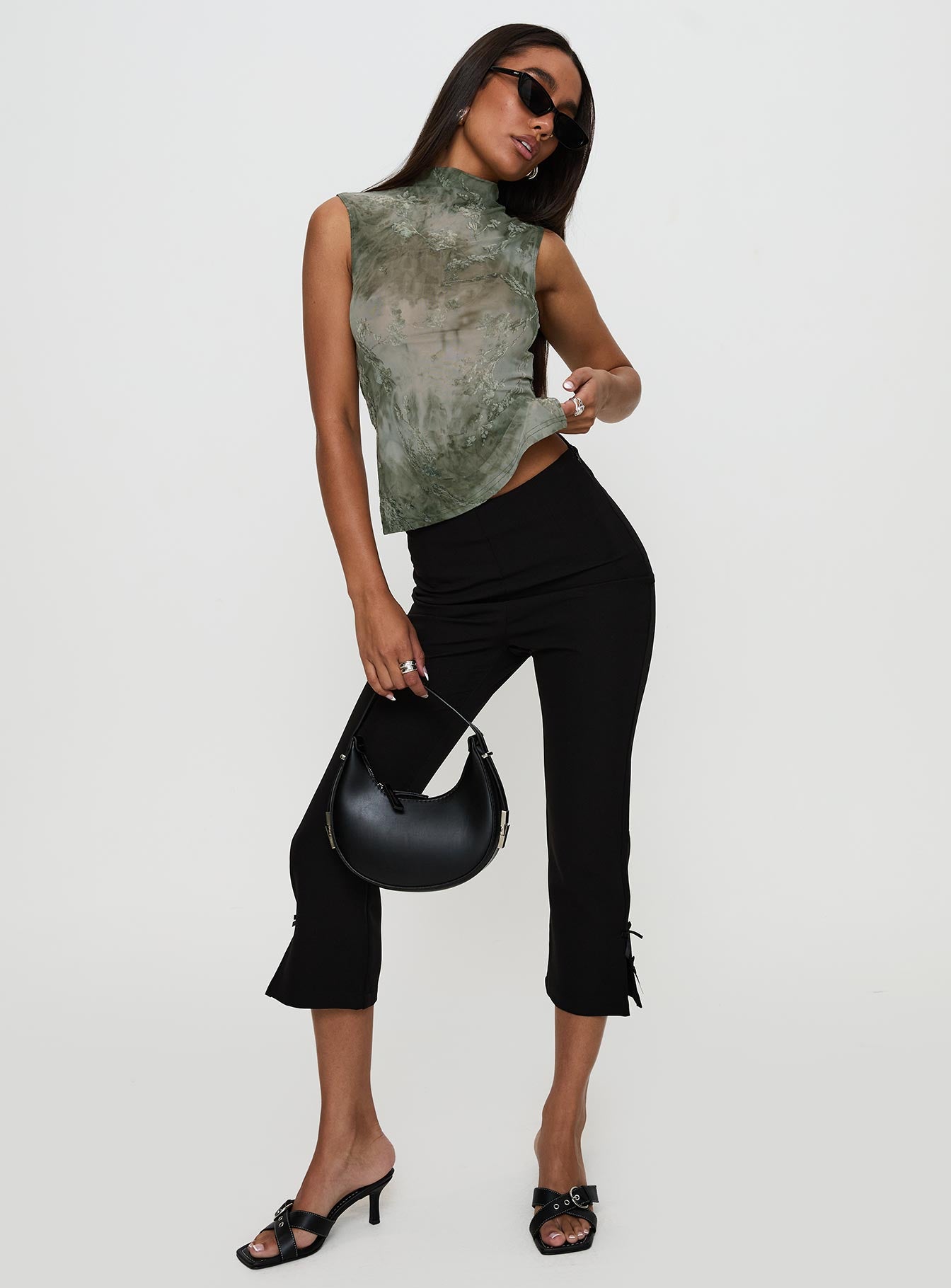 Nights All Alone High Neck Top Multi