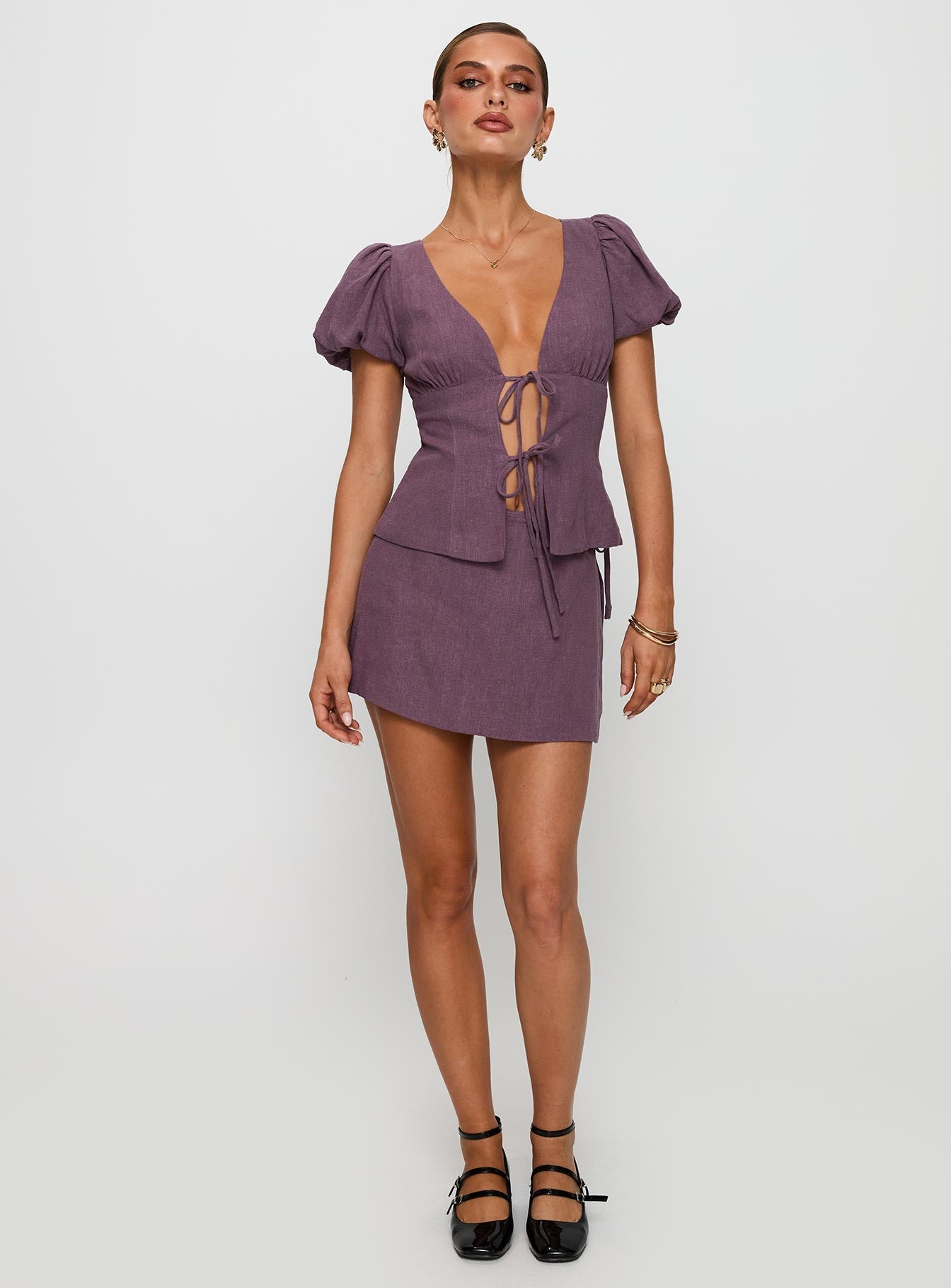Wilhelmina Blouse Top Mauve