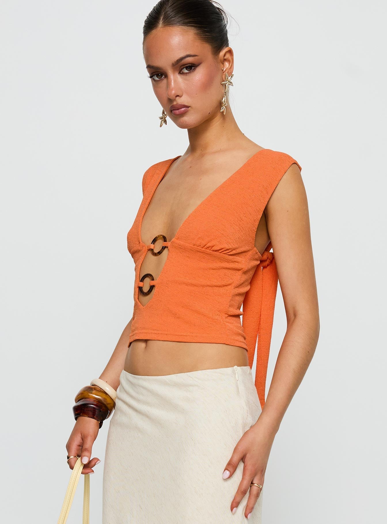Steward Top Orange