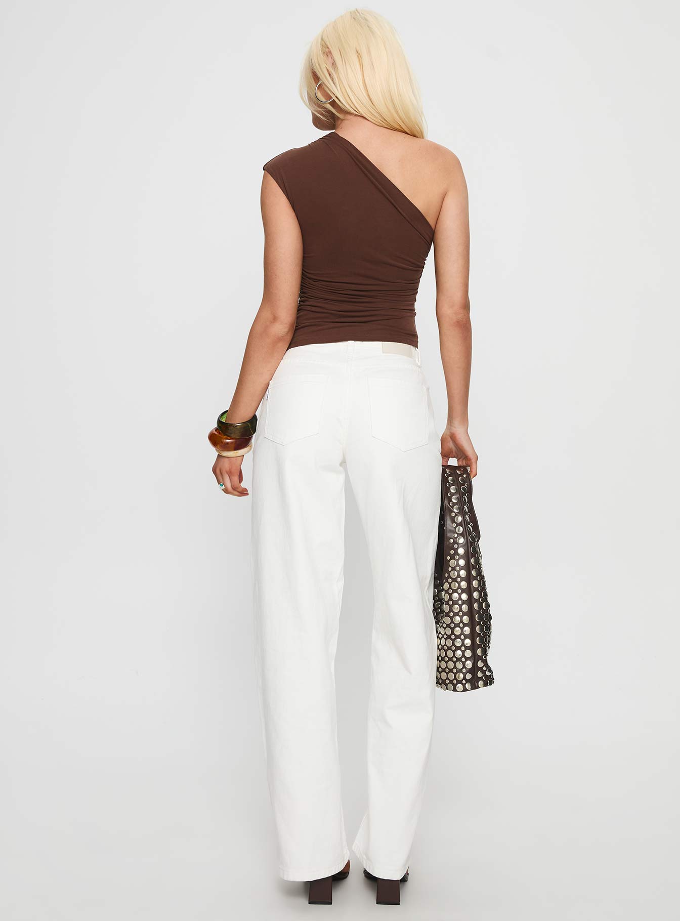 Taji Wide Leg Jeans White