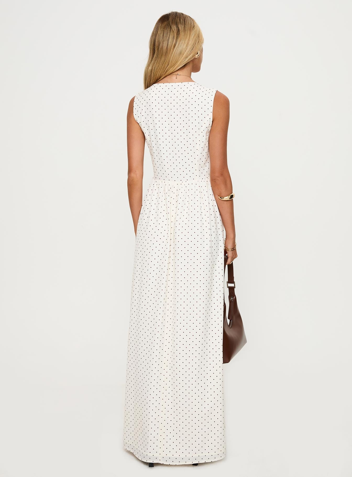 Pokey Maxi Dress Cream / Polka Dot