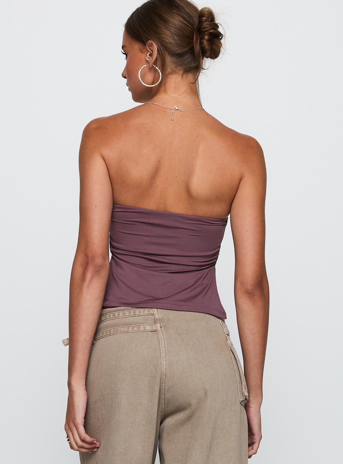 Round The World Strapless Purple