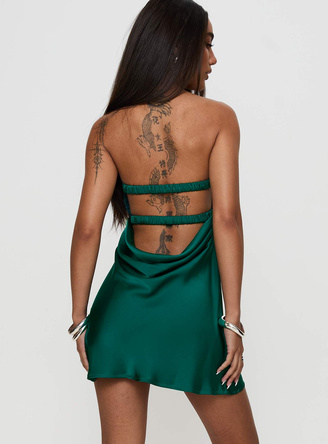 Faviola Mini Dress Emerald