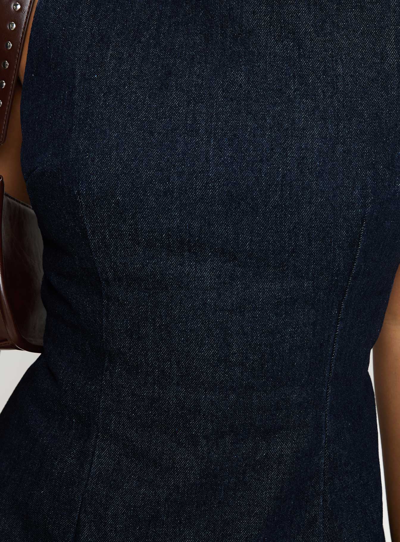 Ainsleigh Shift Denim Playsuit Mid Wash Petite