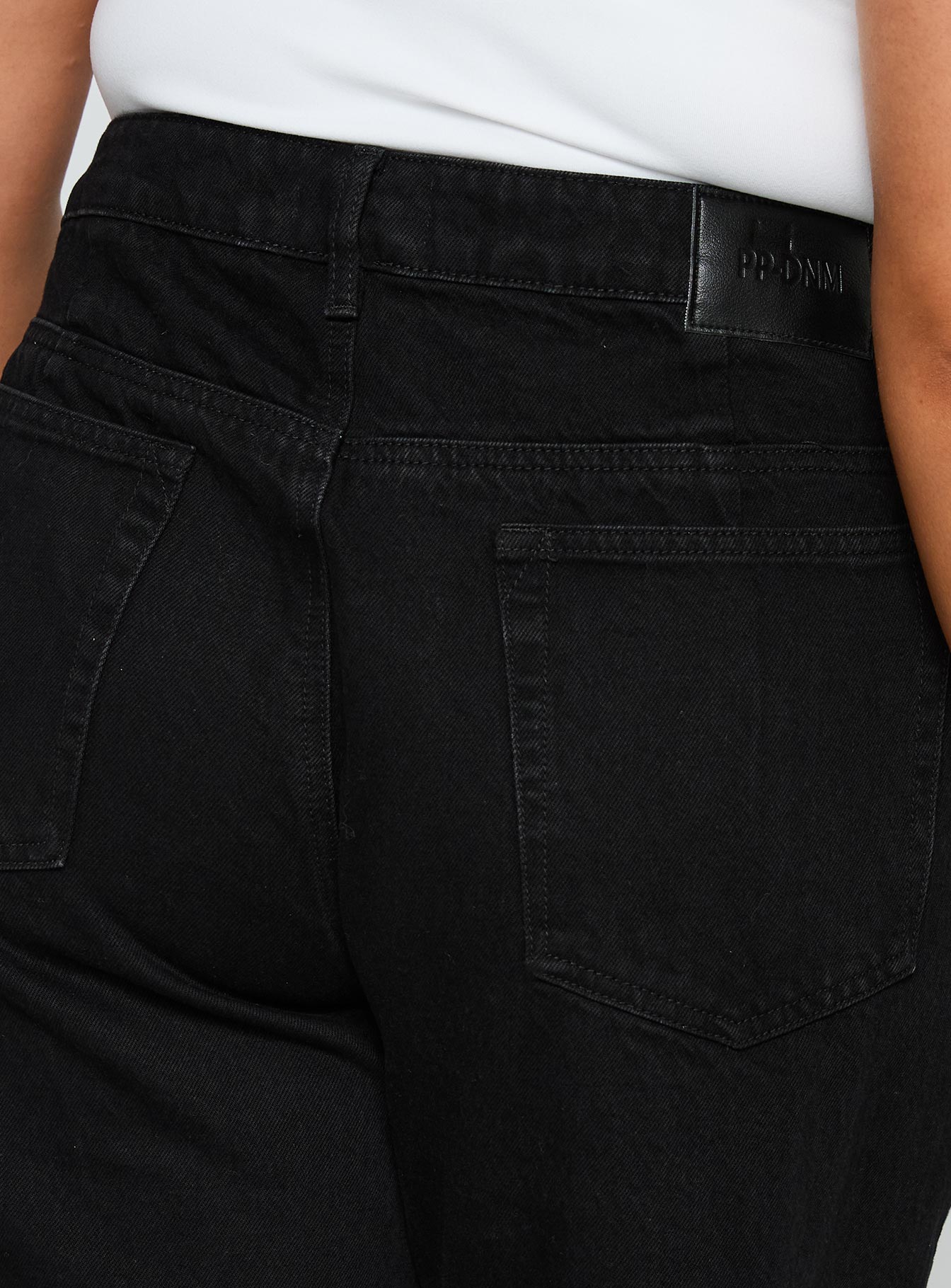 Goldie High Wide Jean True Black Curve