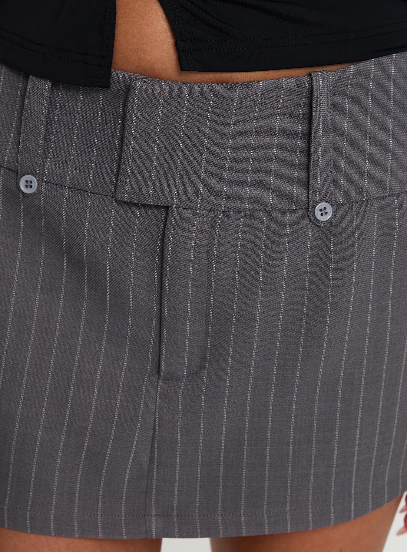 Nonie Pinstripe Mini Skirt Multi