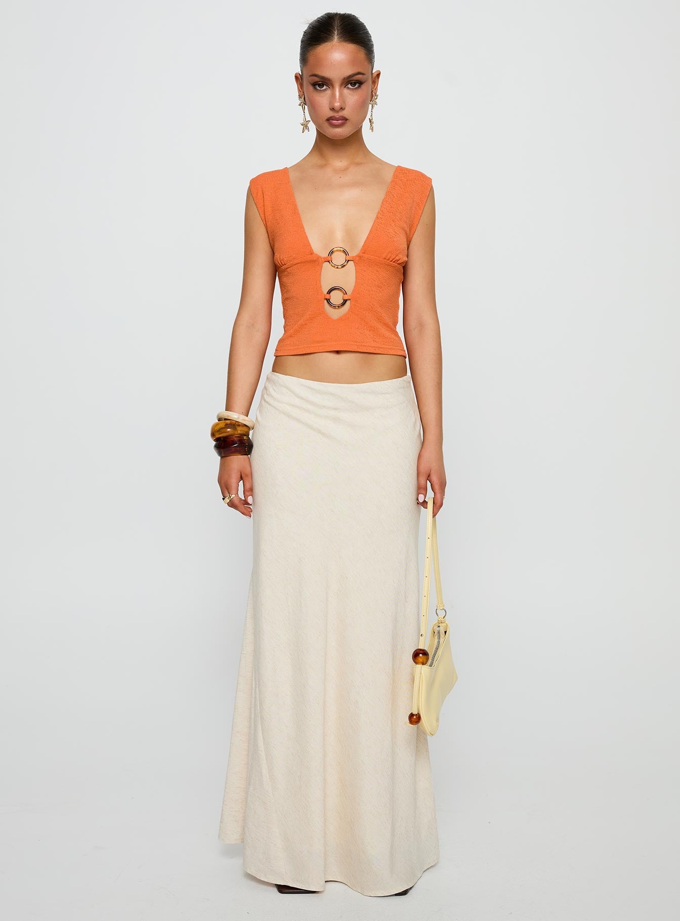 Steward Top Orange