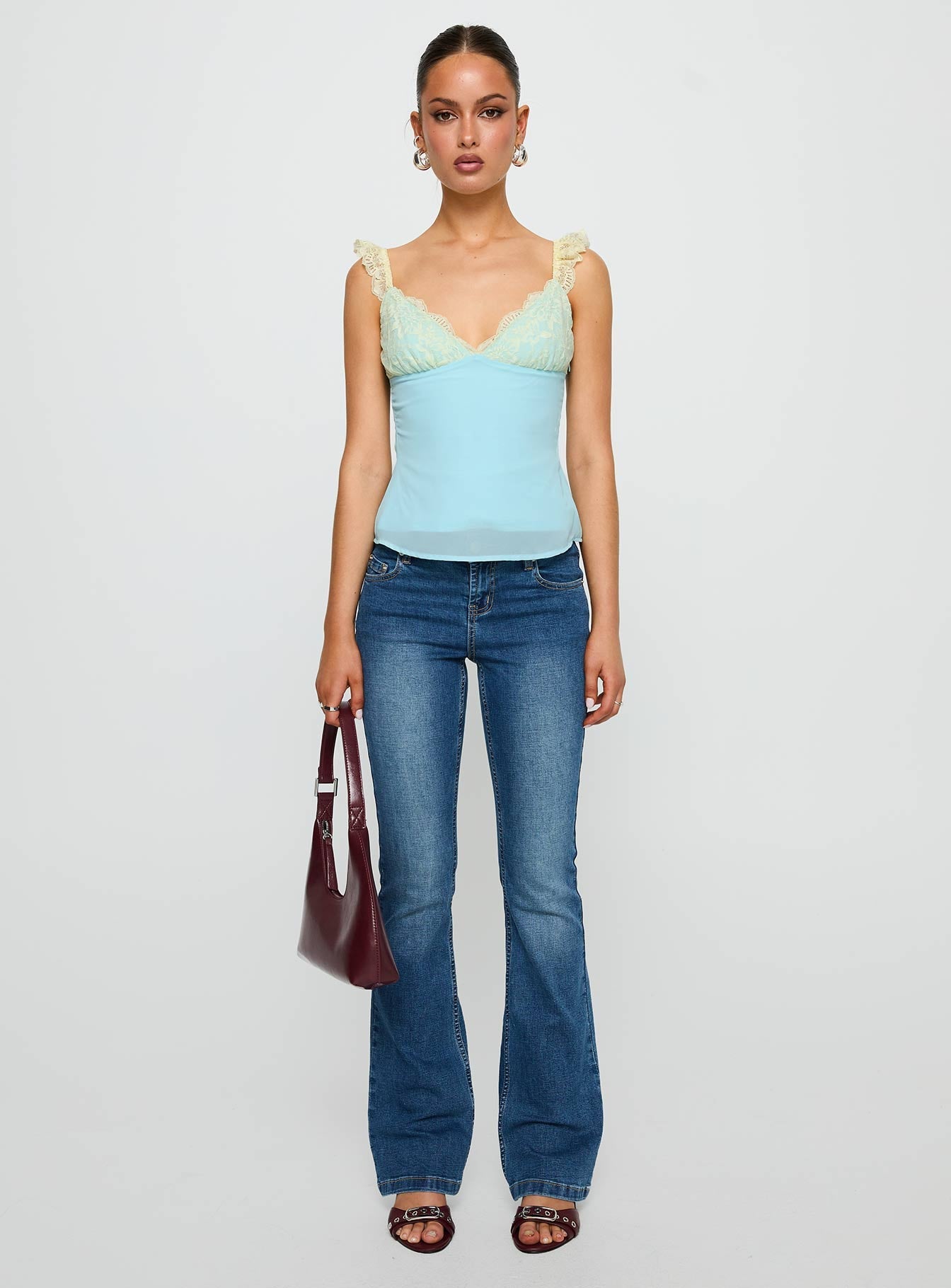 Delvonte Top Blue / Yellow