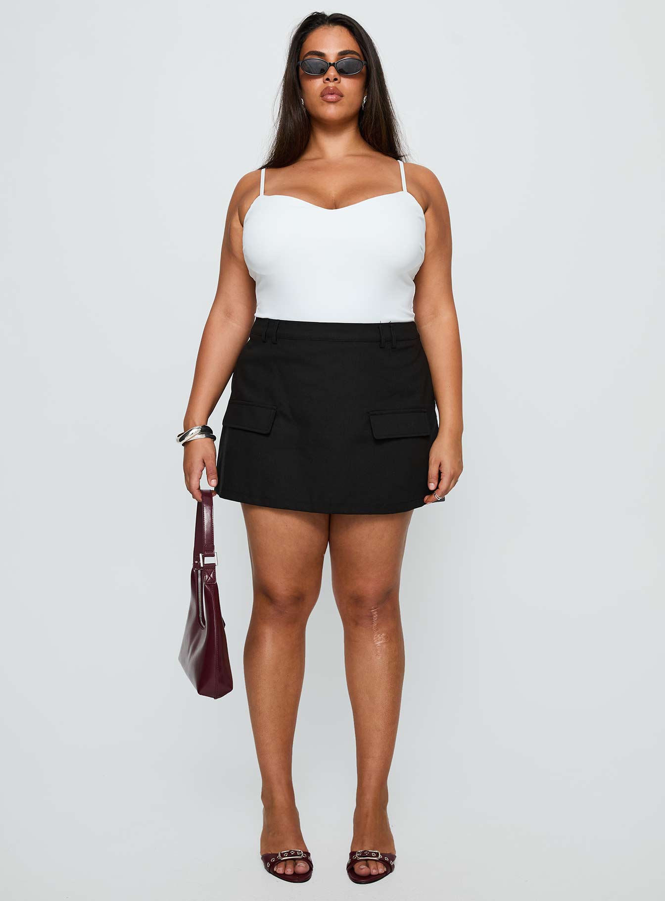 Essentially Skort Black Curve