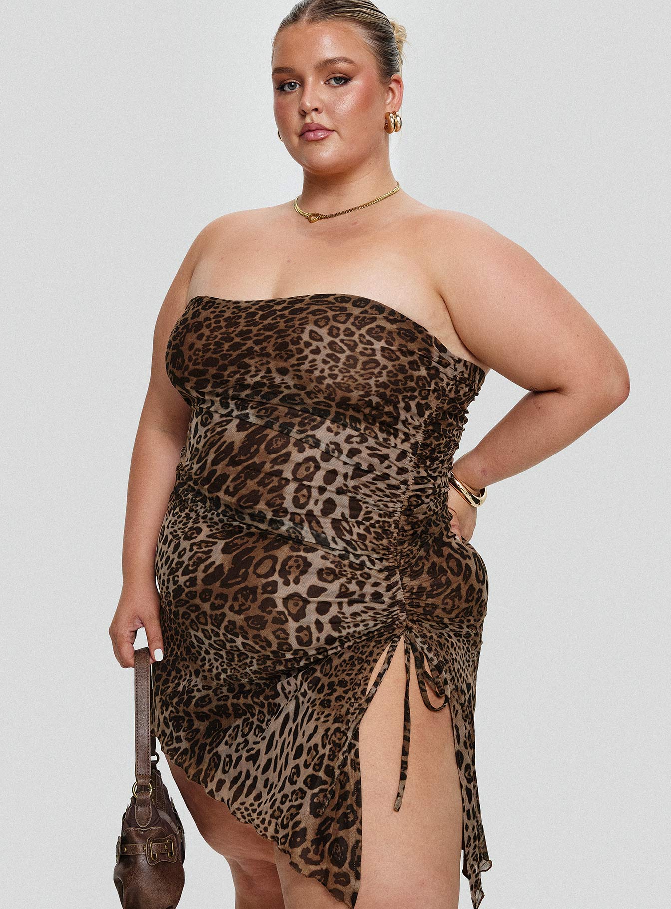 Donelli Mini Dress Leopard Curve