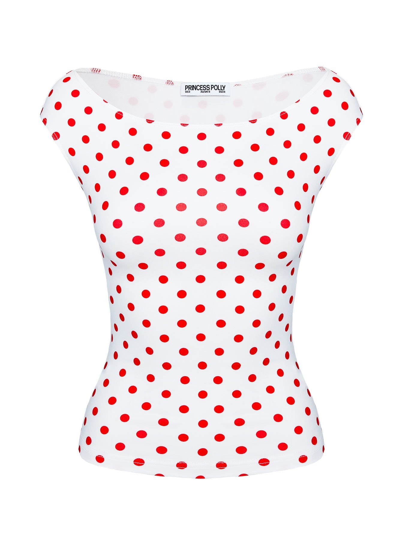 Cheirosa Off Shoulder Top White / Red