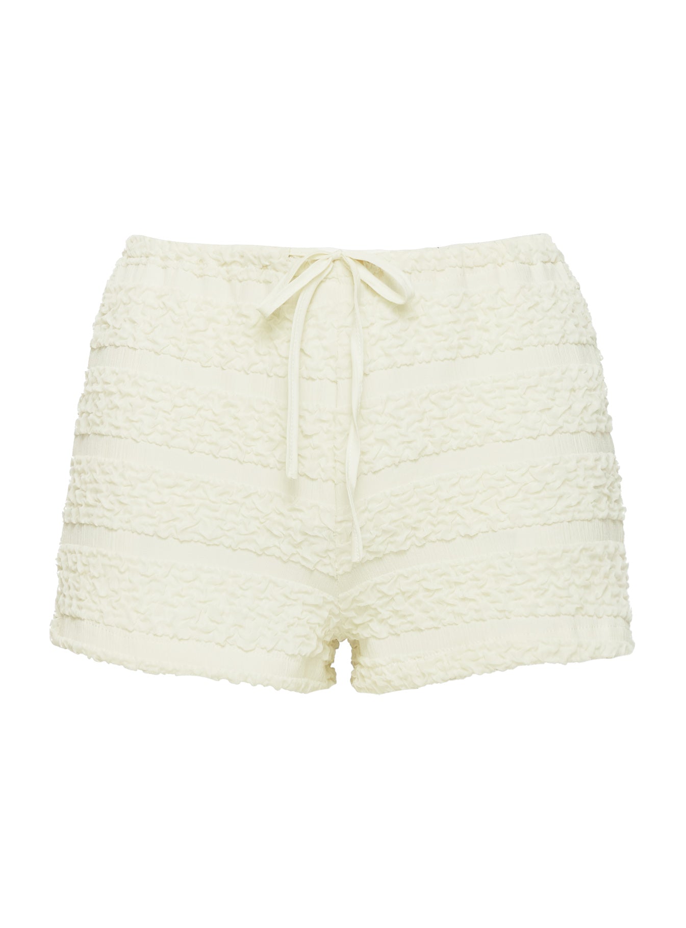 Pinup Broderie Micro Shorts Cream