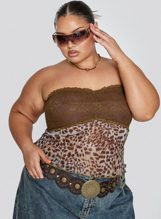 Art Deco Top Brown Curve