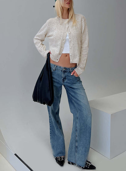 Sabryna Low Rise Straight Leg Jeans Blue