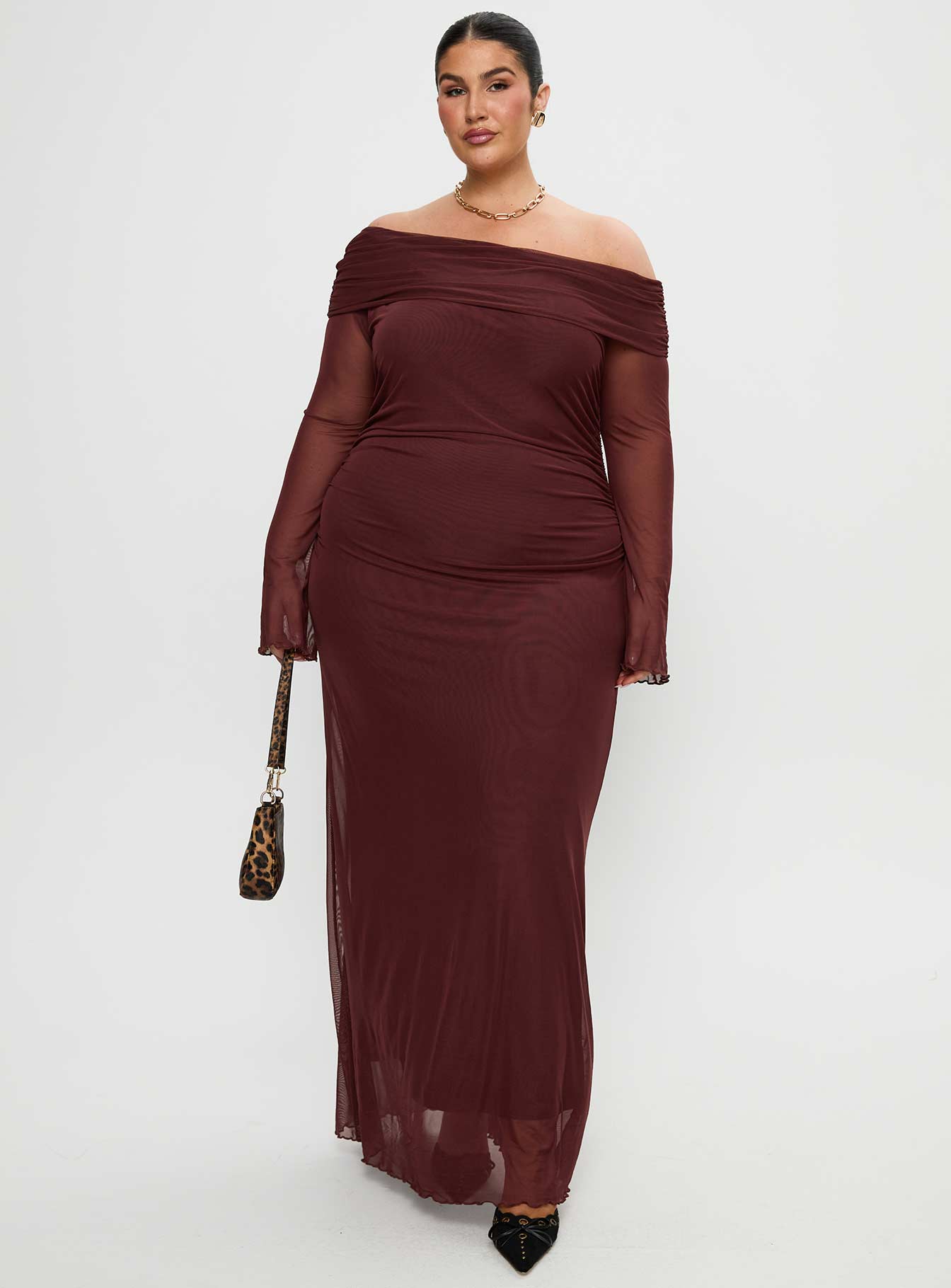 Consideration Maxi Dress Chocolate Curve