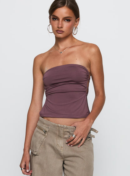 Round The World Strapless Purple