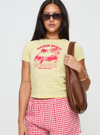 Surf Club Tee Yellow