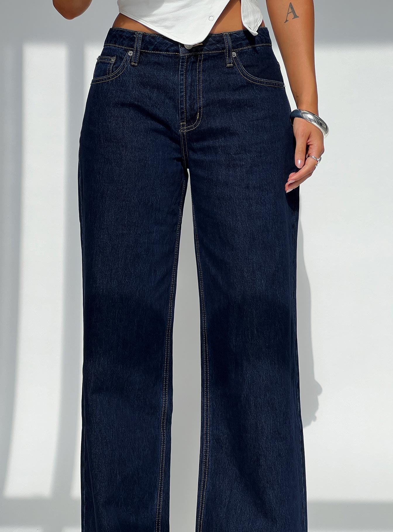 Darla Low Rise Straight Jean Dark Wash Petite