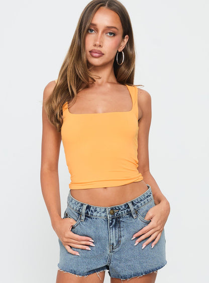 Back In Time Top Orange