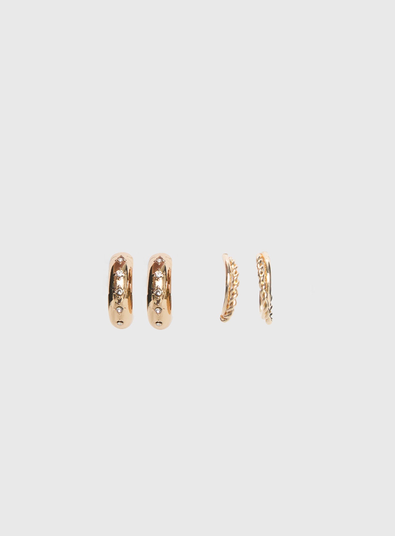 Eventually Earring Set Gold