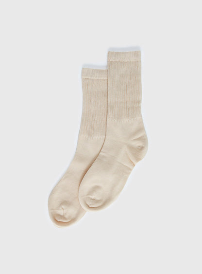 Sama Slouch Sock Beige