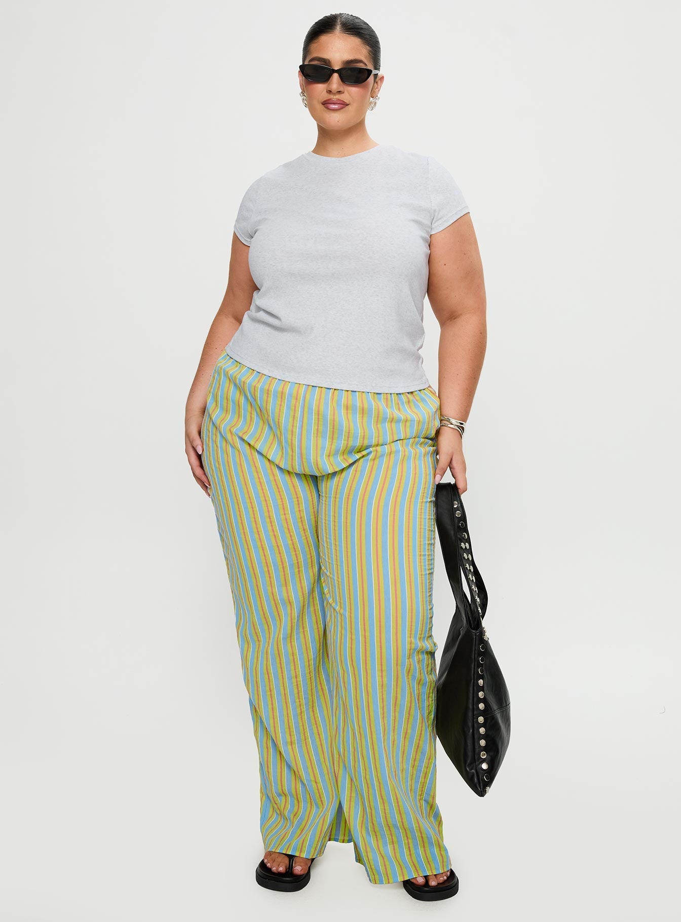 Prestige Longline Baby Tee Grey Curve