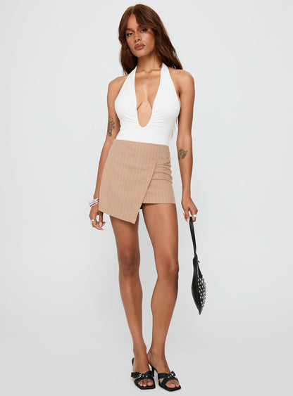 Strangers Mini Skirt Beige