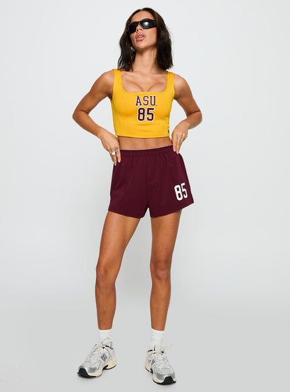 ASU Jersey Corset Top Gold