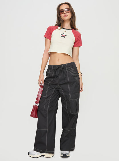 Soria Cargo Pants Black