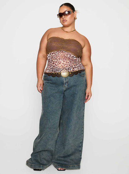 Art Deco Top Brown Curve