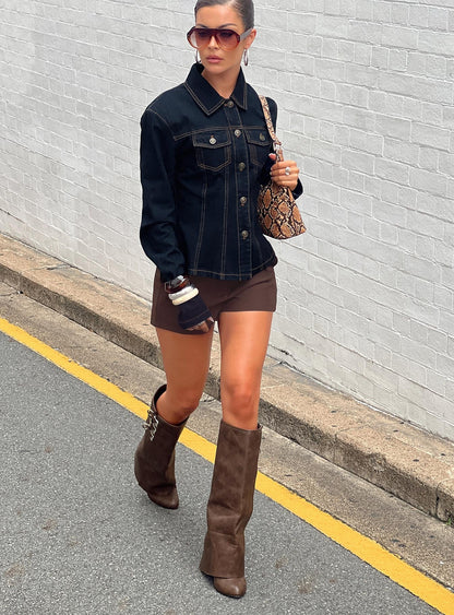 Ellerie Tailored Shorts Chocolate