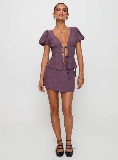 Wilhelmina Blouse Top Mauve