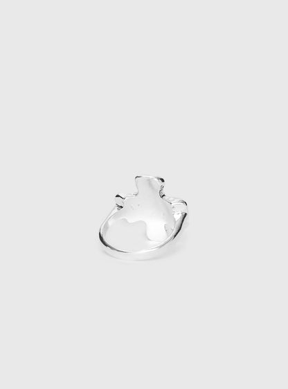 Falling Back Ring Silver