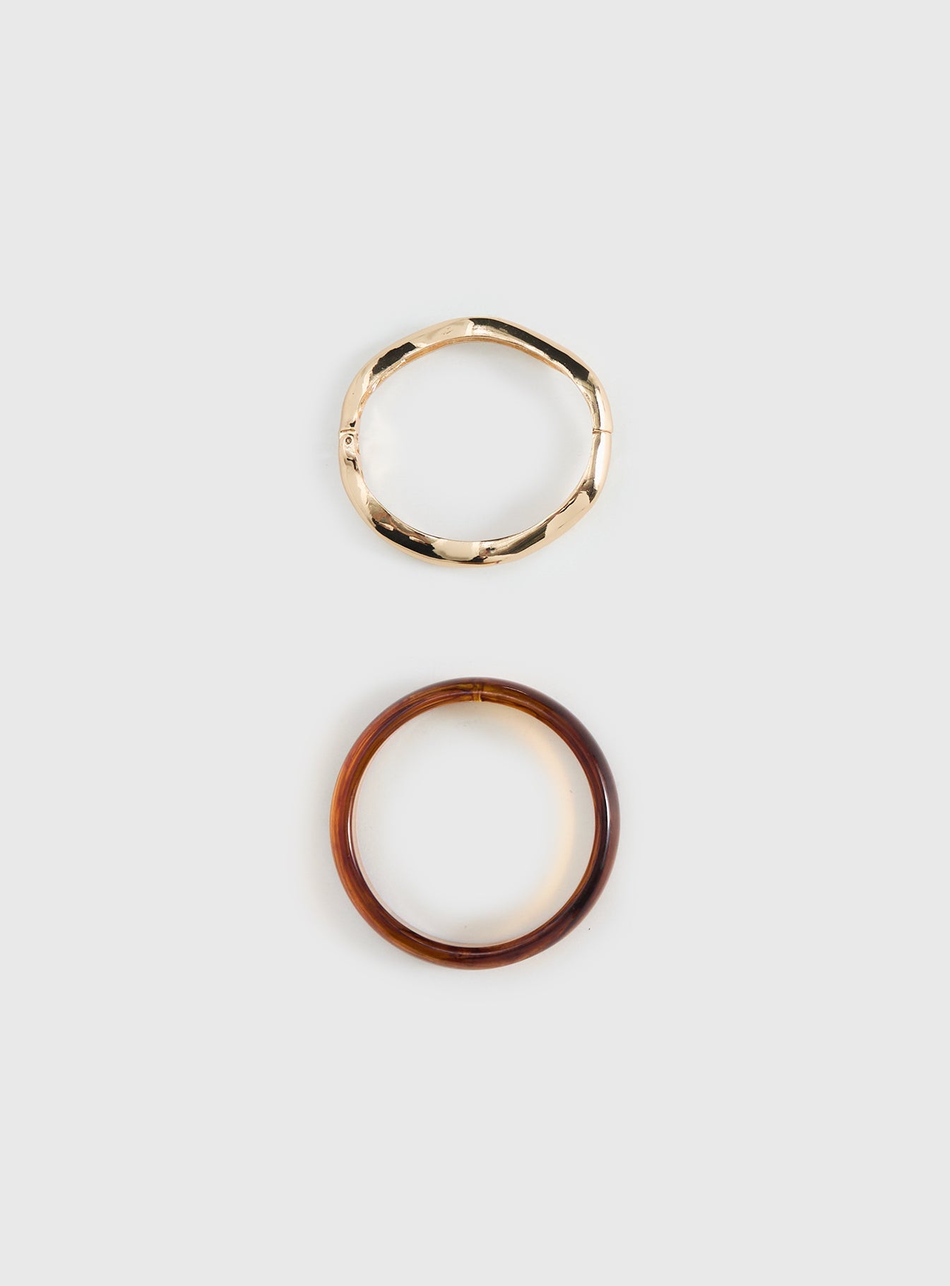 Want Your Love Cuff Set Gold / Brown
