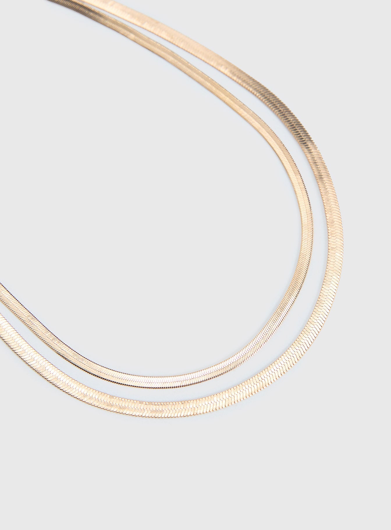 Follow Emotions Layered Necklace Gold
