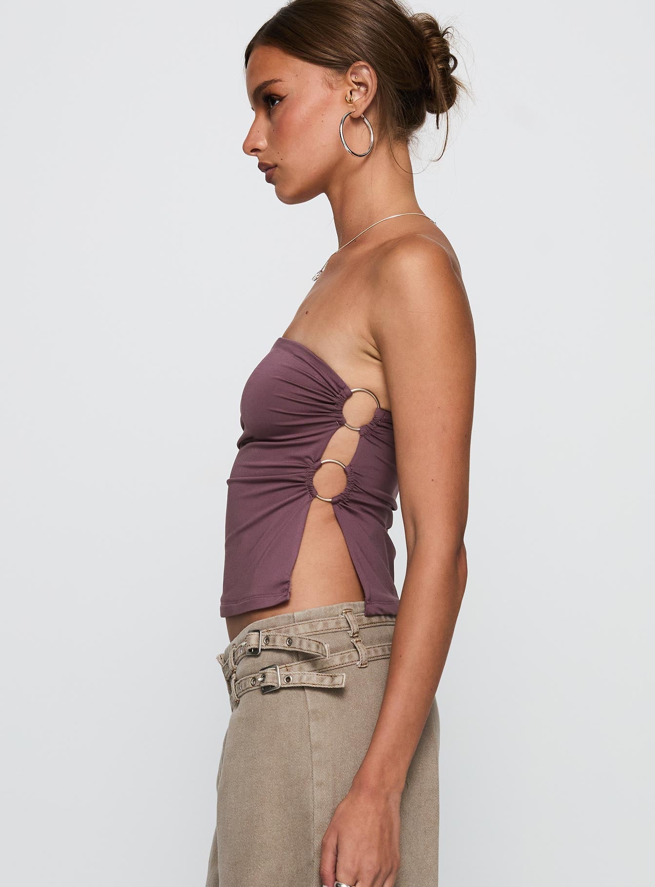 Round The World Strapless Purple