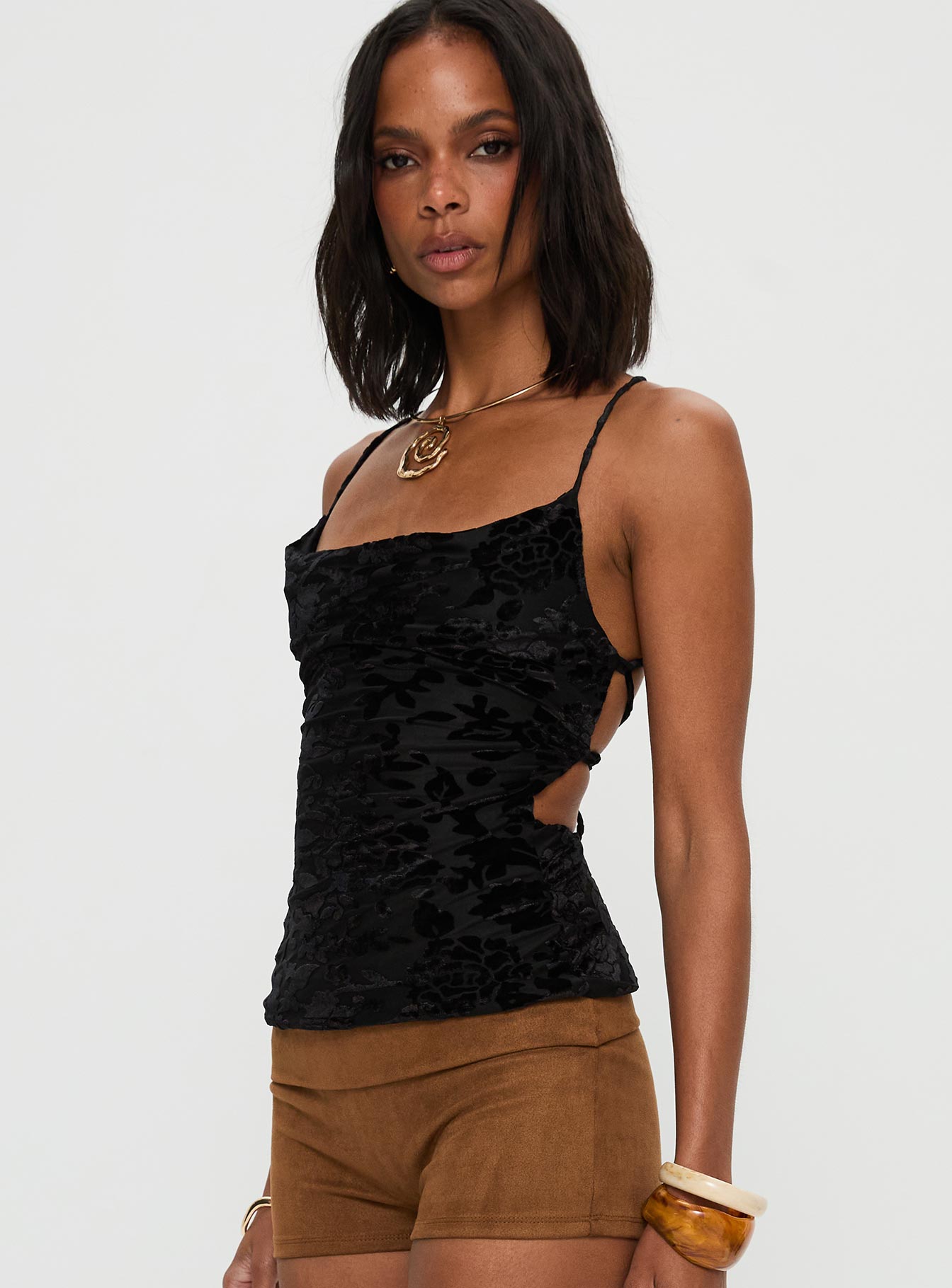 Celena Halter Top Black