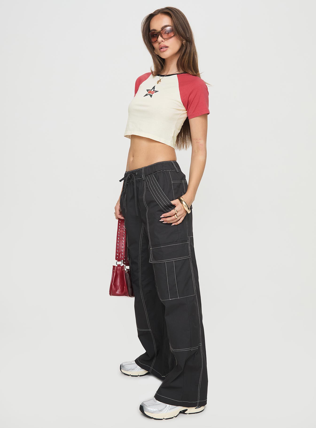 Soria Cargo Pants Black