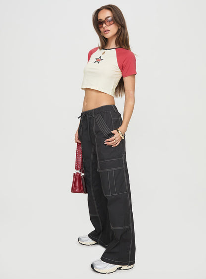 Soria Cargo Pants Black
