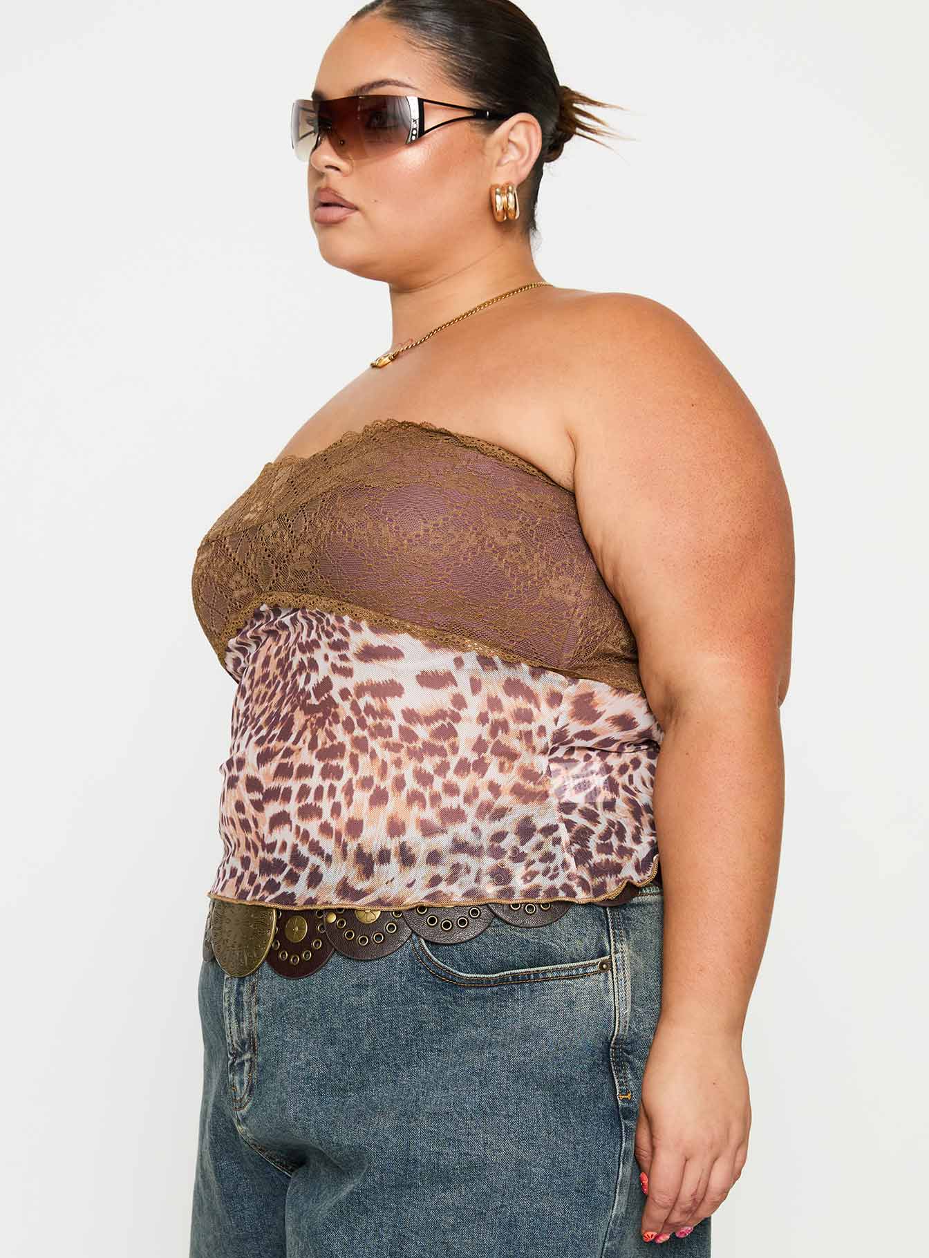 Art Deco Top Brown Curve