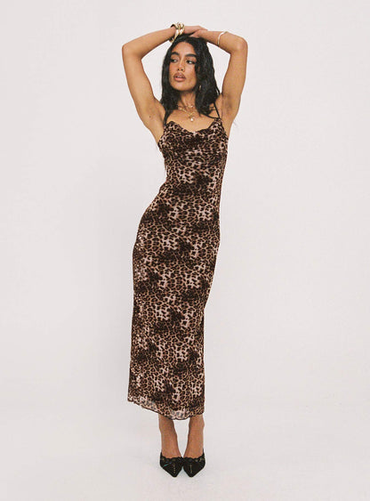Sugar Maxi Dress Leopard