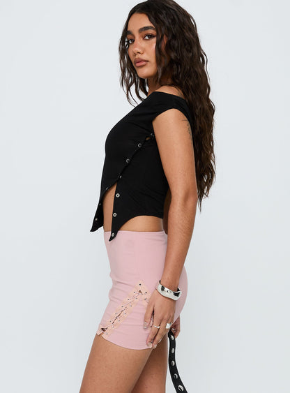 Dupont Mini Skirt Blush Pink