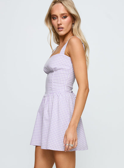 Gentle Soul Mini Dress Purple Multi