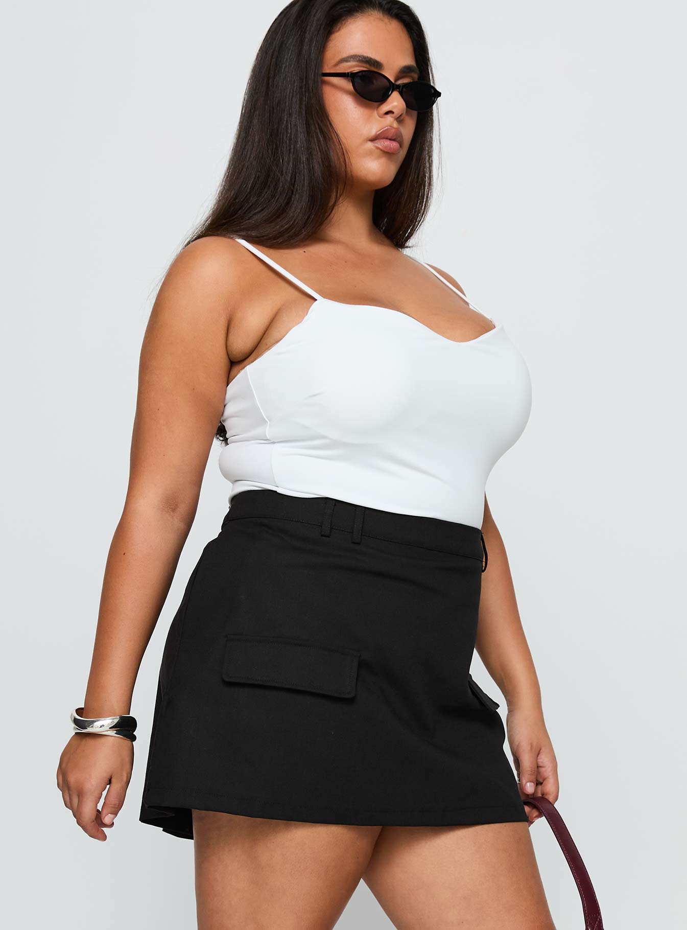 Essentially Skort Black Curve