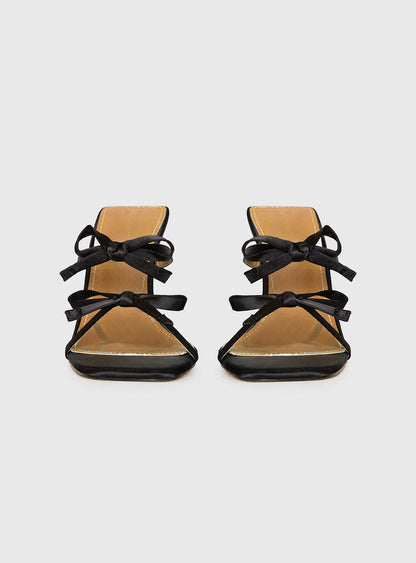 All The Frill Heels Black