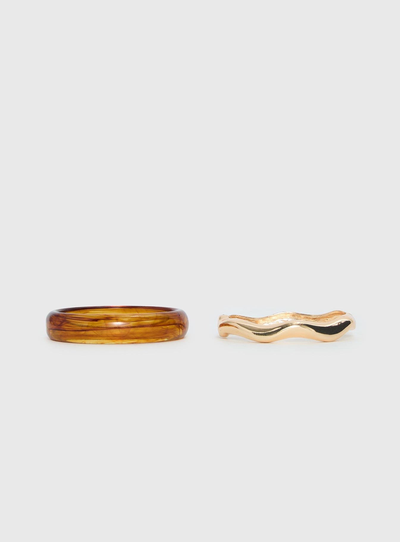 Want Your Love Cuff Set Gold / Brown