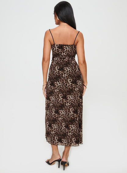Sugar Maxi Dress Leopard