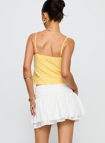 Written In The Stars Mini Skirt White