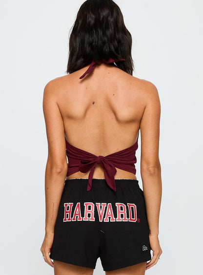 Harvard Tailgate Halter Top Red