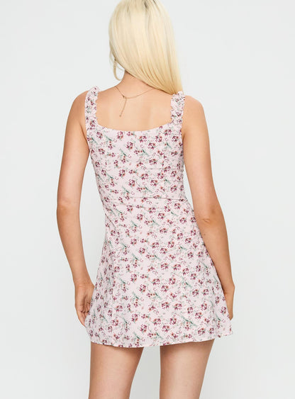 Sweetpea Mini Dress Multi Floral